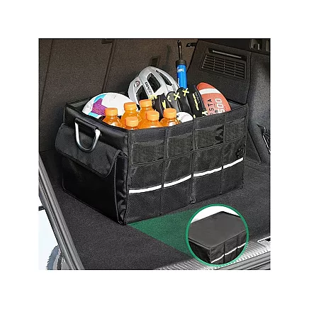 Saliekams auto bagāžnieka organizators ar vāku, 60L