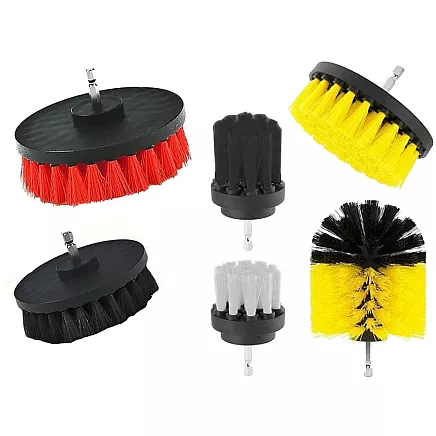 Set of polishing sponges for drill brushes cleaning pads 23 el.