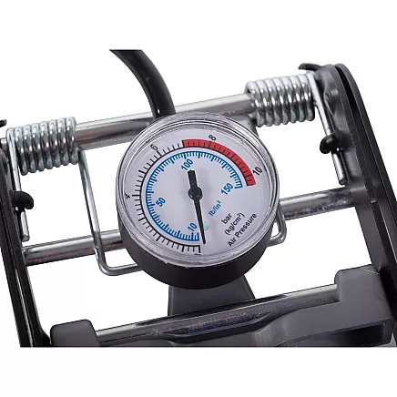 Car foot pump twin piston end caps bicycle auto for balls mattress