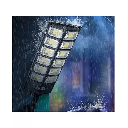 Solar led lamp motion sensor dusk remote control street lamp night light