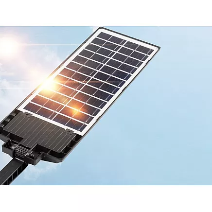 Solar led lamp motion sensor dusk remote control street lamp night light