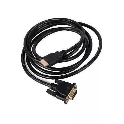 Cable vga - hdmi 2m gold full hd connectors d-sub cable