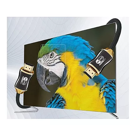 HDMI 2.1 Ultra High Speed kabelis 8K 60Hz 4K 120Hz ar pozlādētām kontaktēm 3 m