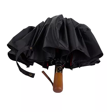Umbrella folding umbrella automatic black unisex elegant large decent