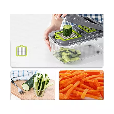 Dārzeņu Griezējs ar Maināmiem Asmeņiem