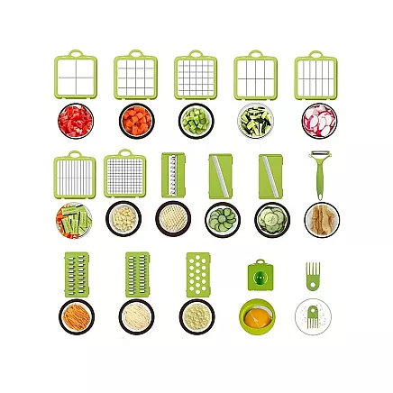 Dārzeņu Griezējs ar Maināmiem Asmeņiem