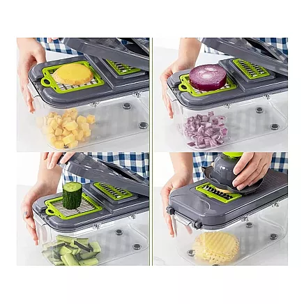 Dārzeņu Griezējs ar Maināmiem Asmeņiem