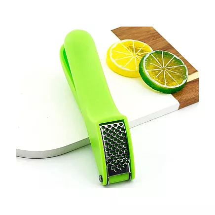 Garlic press hand squeezer crusher