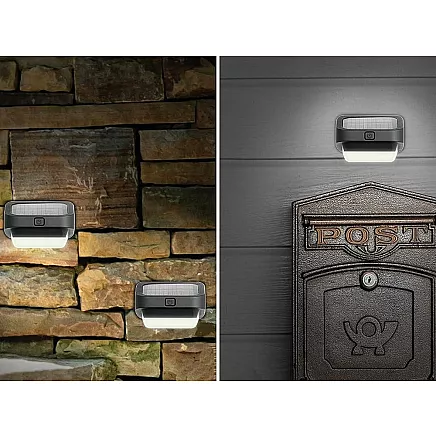 RGB LED Dārza Apgaismojums Lampa Kāpnēm Terasei Nožogojumam ar Krēslas Sensoru