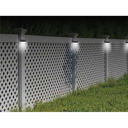 RGB LED Dārza Apgaismojums Lampa Kāpnēm Terasei Nožogojumam ar Krēslas Sensoru