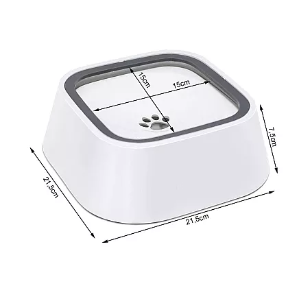 Peldošs neslakojošs ūdens trauks suņiem un kaķiem 1L lēns dzērējs