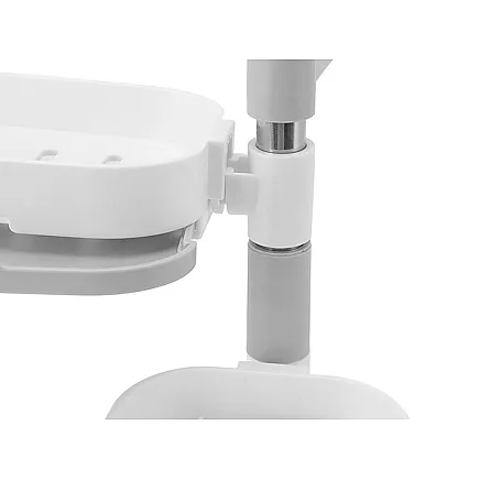 Wall-mounted soap dish towel rail with suction cups