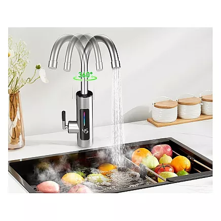 Electric mixer with instantaneous water heater and LCD display 3000W