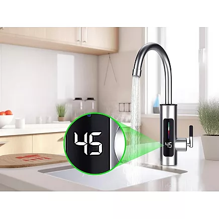 Electric mixer with instantaneous water heater and LCD display 3000W