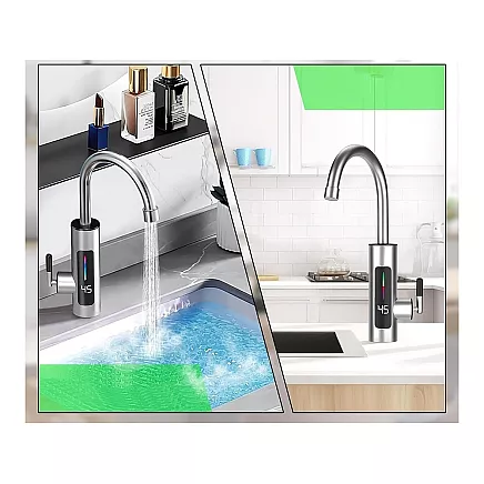 Electric mixer with instantaneous water heater and LCD display 3000W