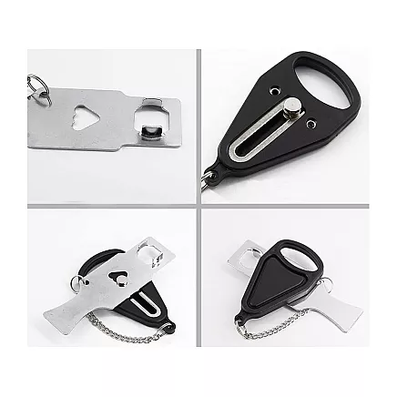 Anti-theft travel door lock for hotel room