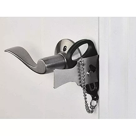 Anti-theft travel door lock for hotel room