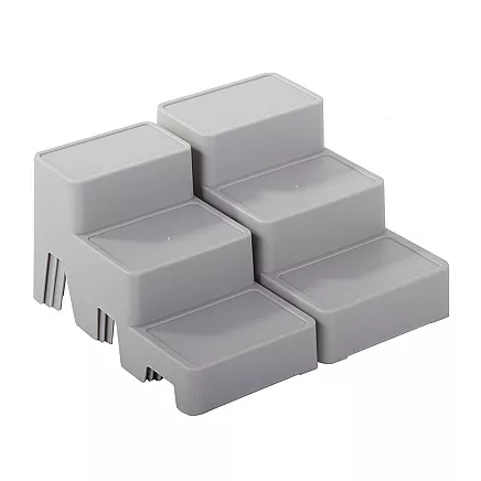 Cosmetics organiser modular 4-in-1 bathroom shelf storage container stand