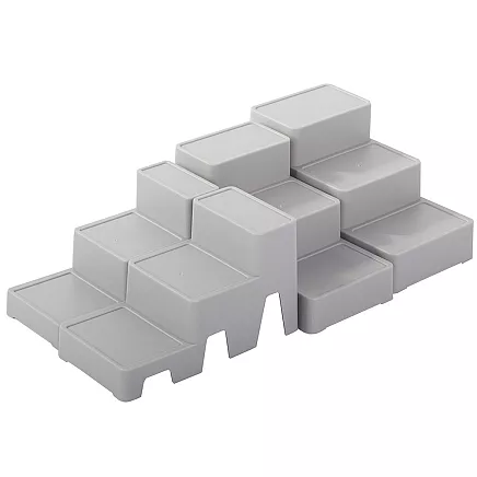 Cosmetics organiser modular 4-in-1 bathroom shelf storage container stand