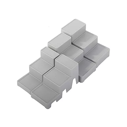 Cosmetics organiser modular 4-in-1 bathroom shelf storage container stand