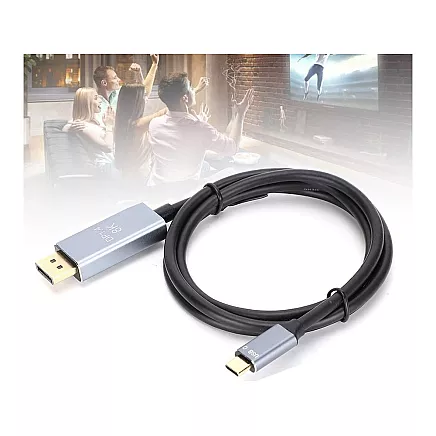 Displayport usb typ-c 1.4 video audio usb-c 8k 4k 2k cable 1.8m