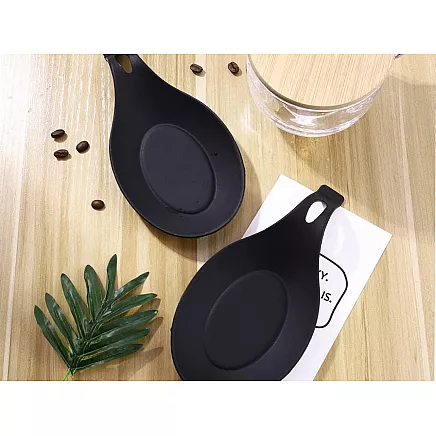 Spoon rest silicone drainer utensils under ladle