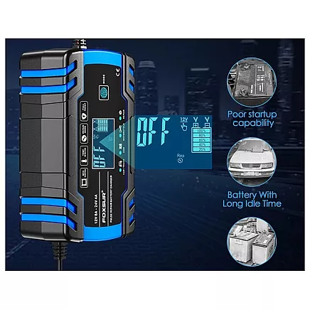 12v 24v automatic car charger with battery repair function