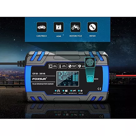 12v 24v automatic car charger with battery repair function