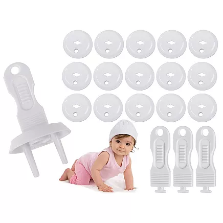 Kontaktligzdu aizsargu komplekts, 15 gab.