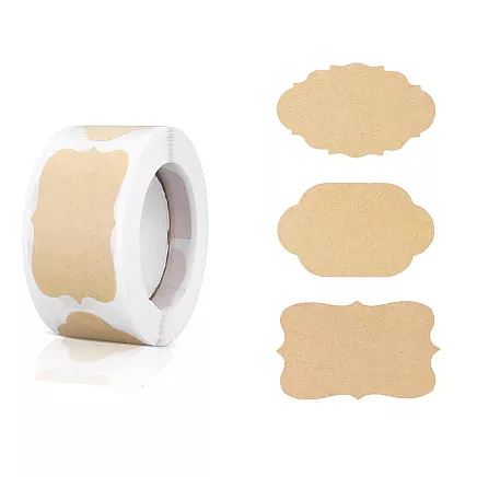 Pašlīmējošās etiķešu uzlīmes, 250 gab., 5×3 cm