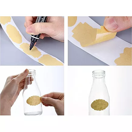 Pašlīmējošās etiķešu uzlīmes, 250 gab., 5×3 cm