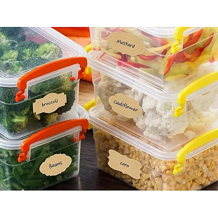 Pašlīmējošās etiķešu uzlīmes, 250 gab., 5×3 cm