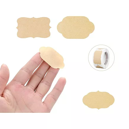 Pašlīmējošās etiķešu uzlīmes, 250 gab., 5×3 cm