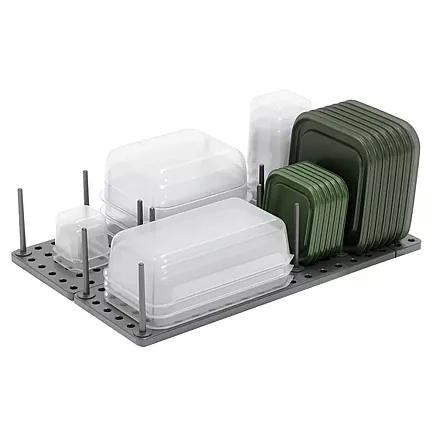 Pot-and-pan drawer insert lids containers organiser pull-out stand