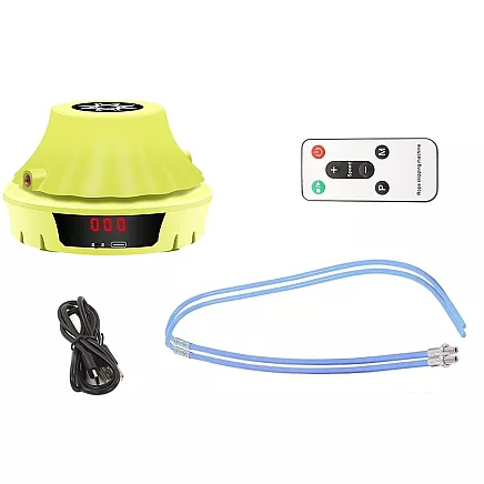 Interactive skipping rope with remote control for counting rotations