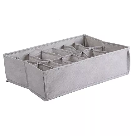 Underwear organiser socks drawer wardrobe 14 compartment bin