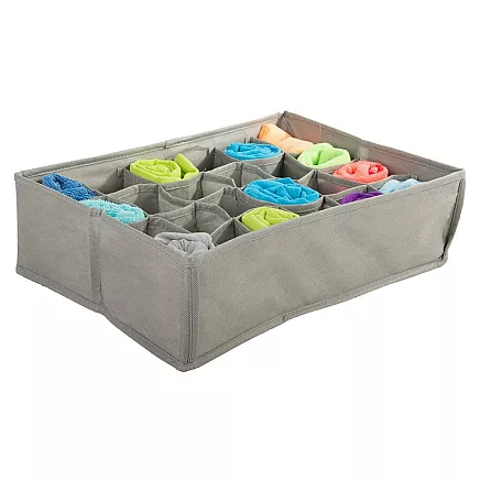 Underwear organiser socks drawer wardrobe 24 compartments bin