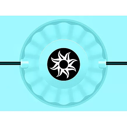 Interactive skipping rope with remote control for counting rotations