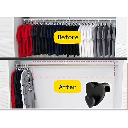 Organiser hook clothes hanger holder for wardrobe set of 12 pieces