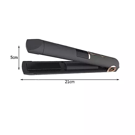 Bezvadu keramiskais matu taisnotājs ar LCD un Power Bank funkciju
