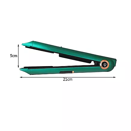 Bezvadu 2-in-1 keramikas matu taisnotājs ar LCD, temperatūras regulēšanu un power bank,...