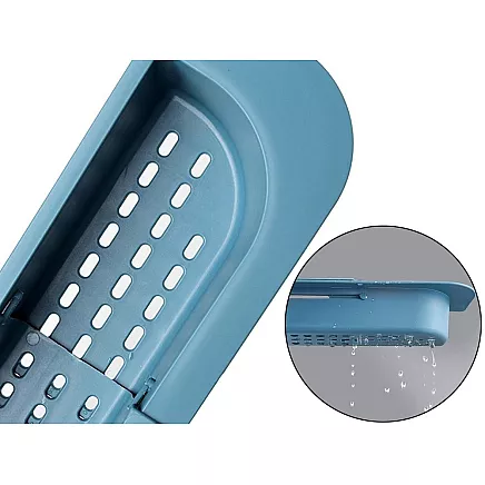 Kitchen utensil holder sink organiser shelf folding drainer