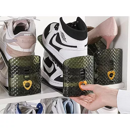 Organiser shoe holder adjustable shoe shelf wardrobe wardrobe cupboard