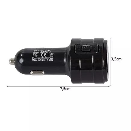 Auto FM Raidītājs, Audio Pārraides Ierīce ar MP3 Bluetooth Atskaņotāju, Lādētājs ar 2...