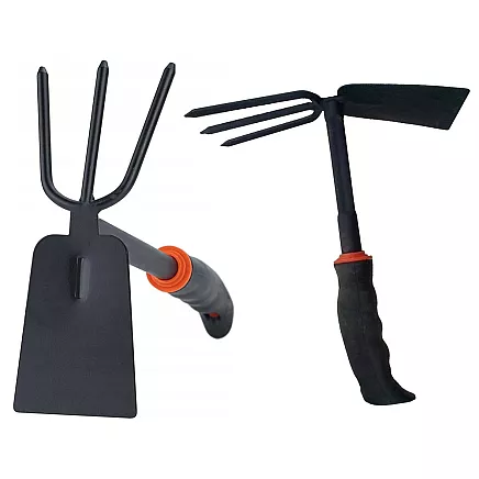 Garden hoe two-sided shovel claw rake hand digger for plants