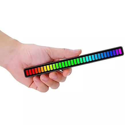 Usb leds sound response multicolour neon rgb led strip blinks 18 modes