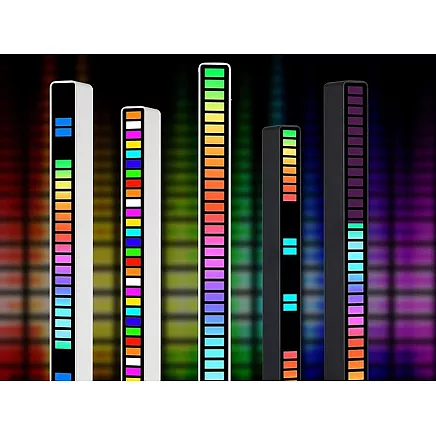 Usb leds sound response multicolour neon rgb led strip blinks 18 modes