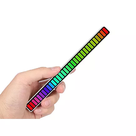 Usb led sound response multicolour neon strip rgb led blinking battery
