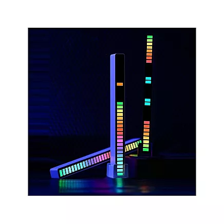Usb led sound response multicolour neon strip rgb led blinking battery