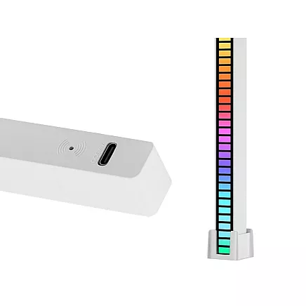 Usb led sound response multicolour neon strip rgb led blinking battery